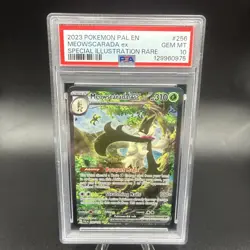 PSA 10 Meowscarada EX 256/193 Pokemon Paldea Evolved Special Illustration Rare - Image 1