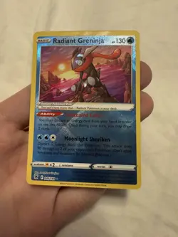 Radiant Greninja 046/189 Pokemon Astral Radiance Radiant Ultra Rare Card NM - Image 1
