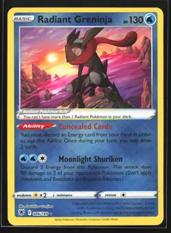 Radiant Greninja 046/189 Astral Radiance Ultra Rare Pokemon Card - Image 1