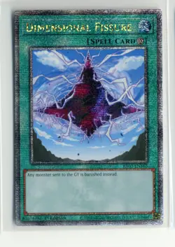 RA03-EN163 Dimensional Fissure Quarter Century Secret Rare 1st Ed YuGiOh - Image 1