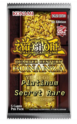 Yu-Gi-Oh! Quarter Century Bonanza - Platinum Secret Rare Singles - RA03 - NM - Image 1