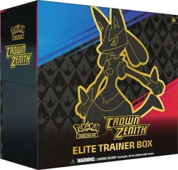 Pokemon TCG Sword & Shield Crown Zenith ETB Elite Trainer Box Factory Sealed NEW - Image 1