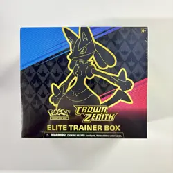 Pokemon TCG: Sword & Shield Crown Zenith Elite Trainer Box - ETB - Sealed 820650851476 - Image 1
