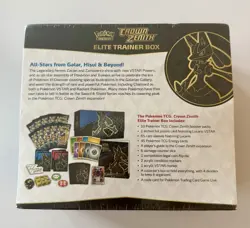 Pokemon TCG Sword & Shield Crown Zenith ETB Elite Trainer Box Factory Sealed - Image 2