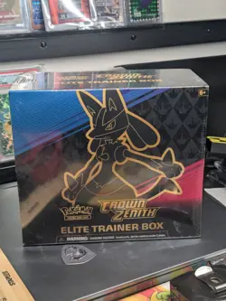 SEALED Pokemon TCG Sword & Shield Crown Zenith ETB Elite Trainer Box NEW - Image 1