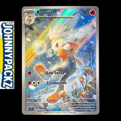 Pokemon TCG - Raboot 147/142 Illustration Rare Holo Card - Stellar Crown (NM) - Image 1