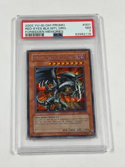 PSA 7 NM Red-Eyes Black Metal Dragon FMR-001 Secret Rare Promo *2119 Yugioh - Image 1