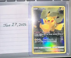 Pokemon TCG Crown Zenith Pikachu Holo Rare Card GG30/GG70 NM Condition - Image 4