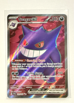 Pokemon GENGAR EX Temporal Forces SV05 Ultra Rare Holo Card 193/162 NM - Image 1