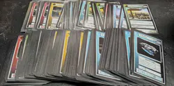 Lot Of 187 1995 Star Trek The Next Generation CCG FEDERATION BLACK BORDER Cards - Image 1