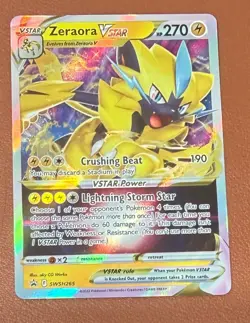 Pokemon Card Zeraora VSTAR SWSH265 Black Star Promo Half Art Ultra Rare nm/m - Image 1