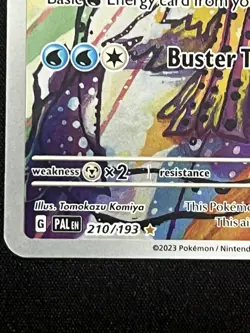 Pokemon TCG Paldea Evolved Baxcalibur 210/193 Illustration Rare Card English - Image 2
