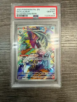 Pokemon Baxcalibur 210/193 Paldea Evolved PSA 10 Gem Mint Illustration Rare Card - Image 1