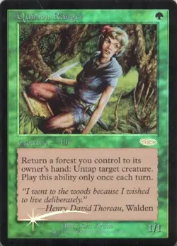 Magic MTG Friday Night Magic FNM Promo FOIL Quirion Ranger NEAR MINT NM - Image 1