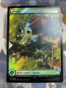Basic Land - Forest (0854) Surge Foil - MTG Fallout: Universes Beyond - NM - Image 1