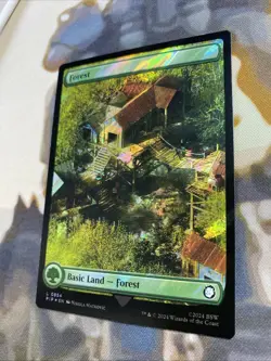 Basic Land - Forest (0854) Surge Foil - MTG Fallout: Universes Beyond - NM - Image 3