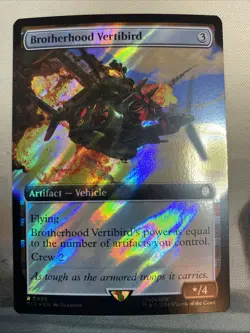 Brotherhood Vertibird (Extended Art) (Surge Foil) - Fallout (PIP) NM - Image 1