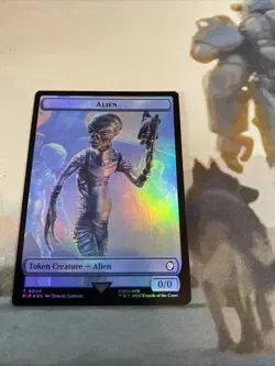 Radiation ☢ Alien 👽 Double-Sided Token (FOIL) - MTG: Fallout (PIP) NM - Image 4