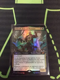 MTG Magic The Gathering Chevill, Bane Of Monsters Foil Ext Art Golgari Commander - Image 2