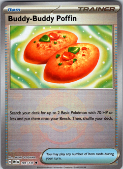 Buddy-Buddy Poffin Pokeball 101/131 SV: PRE Uncommon - NM - Image 1