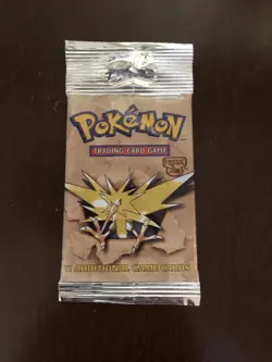 Pokemon Fossil Booster Pack Sealed Zapdos 20.6 Grams 742818061599 - Image 1