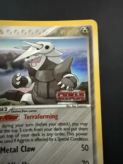 Pokemon TCG Power Keepers Aggron 1/108 Stamped Reverse Holo Near Mint - Image 3