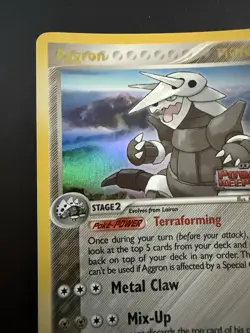 Pokemon TCG Power Keepers Aggron 1/108 Stamped Reverse Holo Near Mint - Image 4