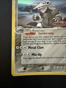 Pokemon TCG Power Keepers Aggron 1/108 Stamped Reverse Holo Near Mint - Image 5