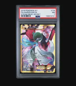 2016 POKEMON XY STEAM SIEGE SECRET #116 FULL ART/GARDEVOIR EX PSA 7 - Image 1