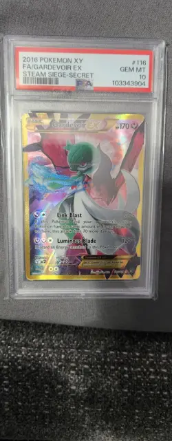 2016 POKEMON XY STEAM SIEGE SECRET #116 FULL ART/GARDEVOIR EX PSA 10 - Image 1