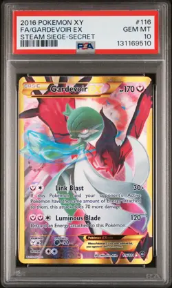 2016 POKEMON XY STEAM SIEGE SECRET #116 FULL ART/GARDEVOIR EX PSA 10 - Image 1
