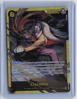 Crocodile OP14-120 SEC One Piece TCG The Azure Sea's Seven - Image 1