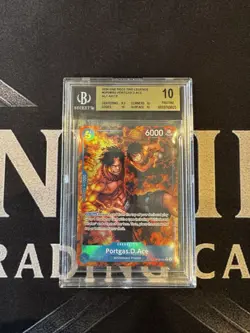 2025 ONE PIECE ROYAL BLOOD OP10 - PORTGAS D. ACE TREASURE RARE #052 - BGS 10 - Image 1