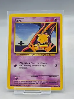Pokemon TCG Abra 43/102 1999 WOTC Original Base Set Uncommon Card - Image 1