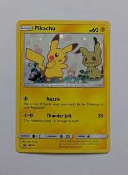 Pikachu - Sun and Moon - SM162 - Pokemon Card - Promo Holo NM - Image 1