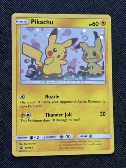 Pokemon Card - Sun & Moon Promo Pikachu SM162 Near Mint! - Image 1
