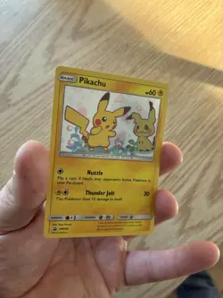 Pikachu TCG SM162 Black Star Promo Holo Card Mimikyu Pokemon Card Near Mint - Image 2