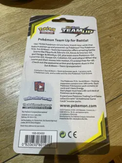 SEALED Pokemon Team Up Blister Pack Pikachu SM162 Promo Card Artwork - Image 2