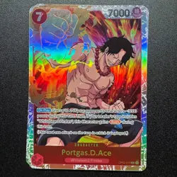 Portgas D Ace OP02-013 SR Two Legends - One Piece TCG Card English Near Mint - Image 1