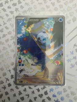 Oshawott Illustration Rare Pokemon card White Flare 105/086 ENGLISH NM-MINT - Image 1