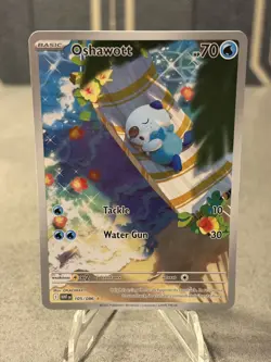 Pokemon TCG White Flare Oshawott Illustration Rare 105/086 - NM / M - Image 1