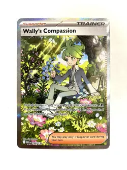 Wally’s Compassion 186/132 Mega Evolution Special Illustration Rare Pokemon TCG - Image 1