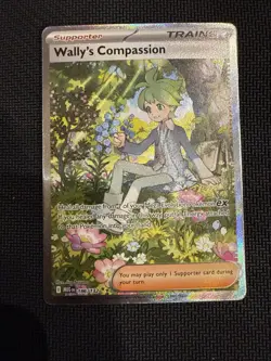 Wally’s Compassion 186/132 -Special Illustration Rare -Pokemon Mega Evolution-NM - Image 1