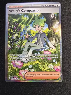 Wally’s Compassion 186/132 -Special Illustration Rare -Pokemon Mega Evolution-NM - Image 1