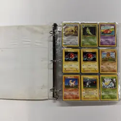 Pokemon Card Binder full of Old Cards most Cards Are In Good To Fair Condition - Image 1