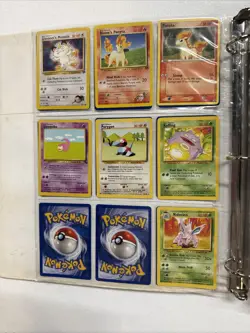 Pokemon Card Binder full of Old Cards most Cards Are In Good To Fair Condition - Image 2