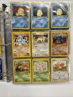 Pokemon Card Binder full of Old Cards most Cards Are In Good To Fair Condition - Image 5