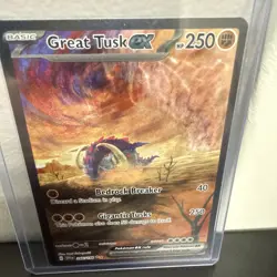 Great Tusk ex SIR 246/198 SV01: Scarlet & Violet Base Set Pokemon NM TCG - Image 1
