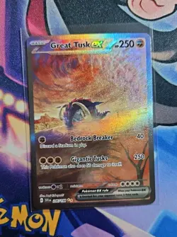 Pokemon Great Tusk ex SIR 246/198 Scarlet&Violet Base Set NM 2023 - Image 1