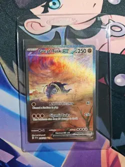 Pokemon Great Tusk ex SIR 246/198 Scarlet&Violet Base Set NM 2023 - Image 3